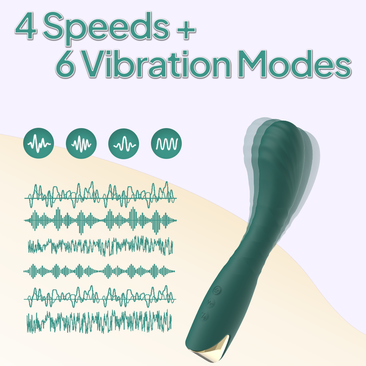 Aiersha MUSE ONE Green: Super-Strong Wand Vibrator & Precision G-Spot Massager