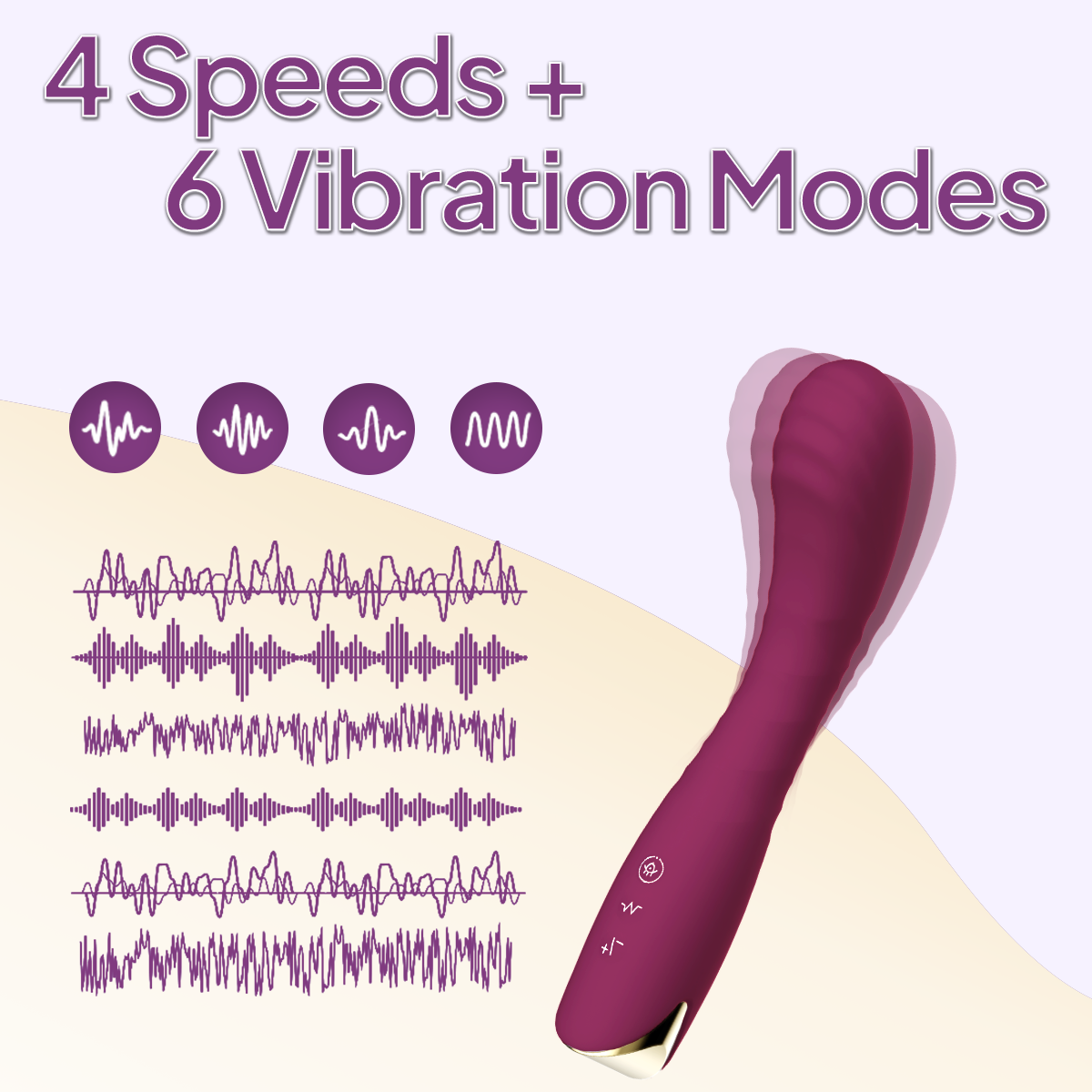 Aiersha MUSE ONE Burgundy: Super-Strong Wand Vibrator & Precision G-Spot Massager