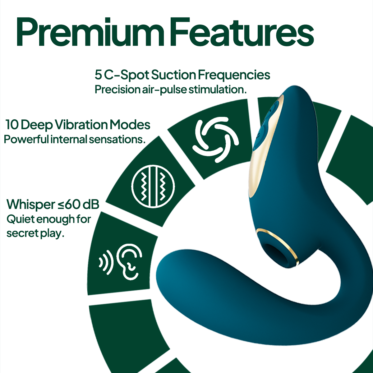 Aiersha Enchanted Moss Massager: Dual Pleasure & Deep Magic