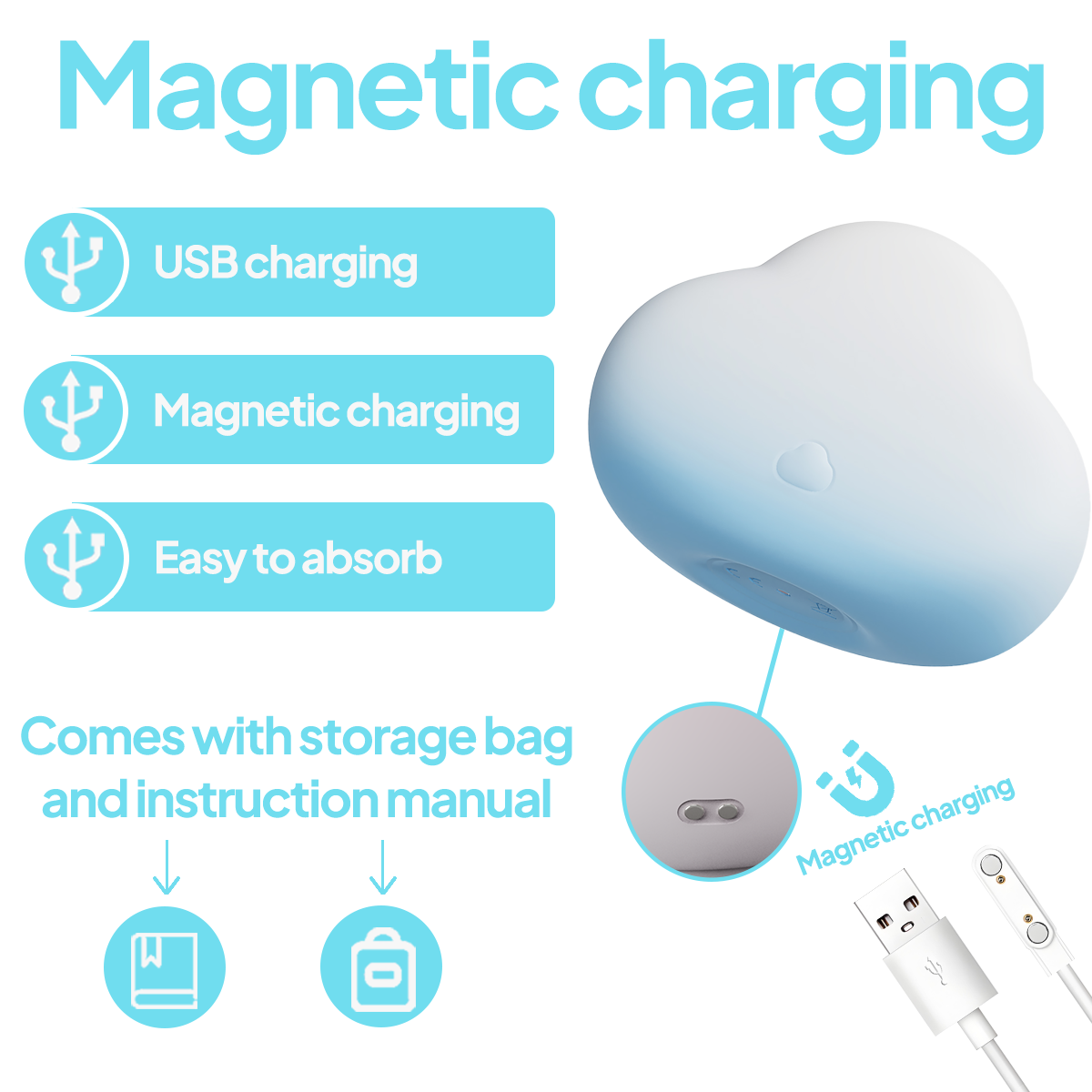 Aiersha Cloudé Sense: Responsive Squeeze-Sensor & Air Pulse Massager