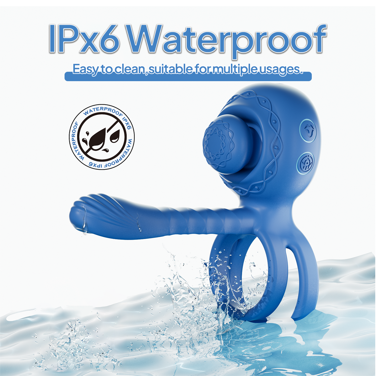 Aiersha Muse ’X’ Orbit: Twisting Prostate Massager & Cock Ring