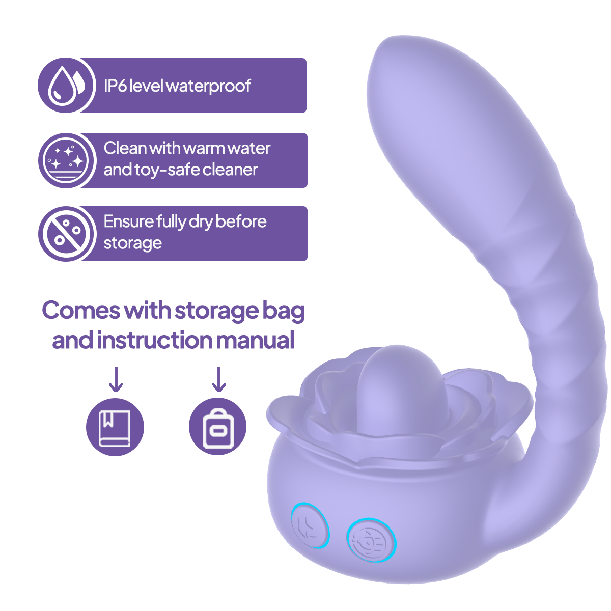 Aiersha Muse Twist: Rose-Tongue Twisting & Vibration G-Spot Massager