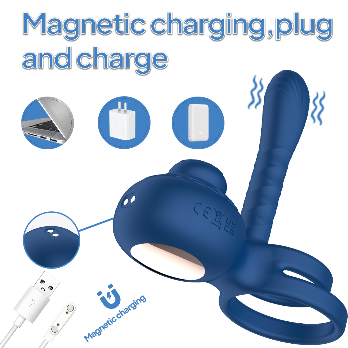 Aiersha Muse ’X’ Orbit: Twisting Prostate Massager & Cock Ring