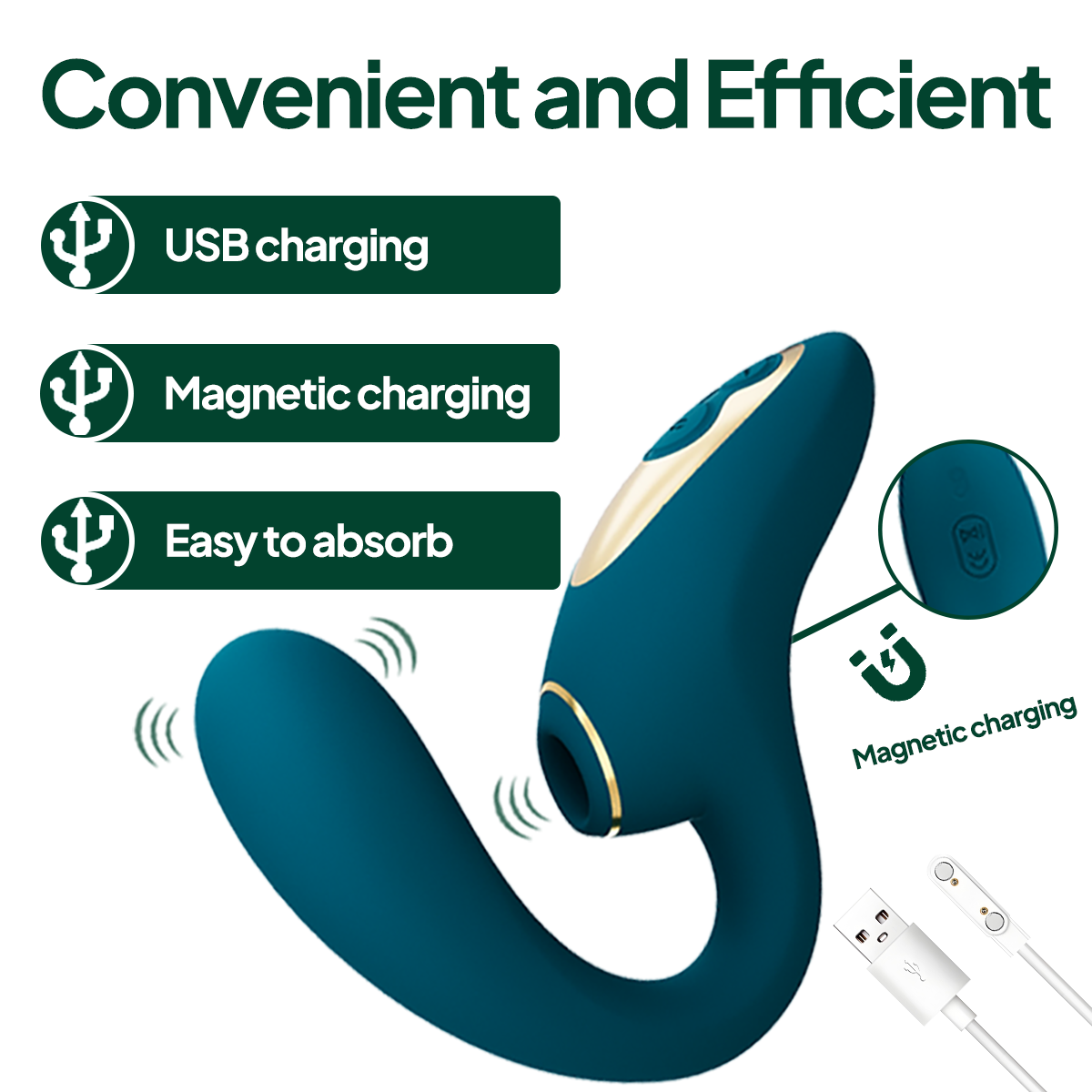 Aiersha Enchanted Moss Massager: Dual Pleasure & Deep Magic