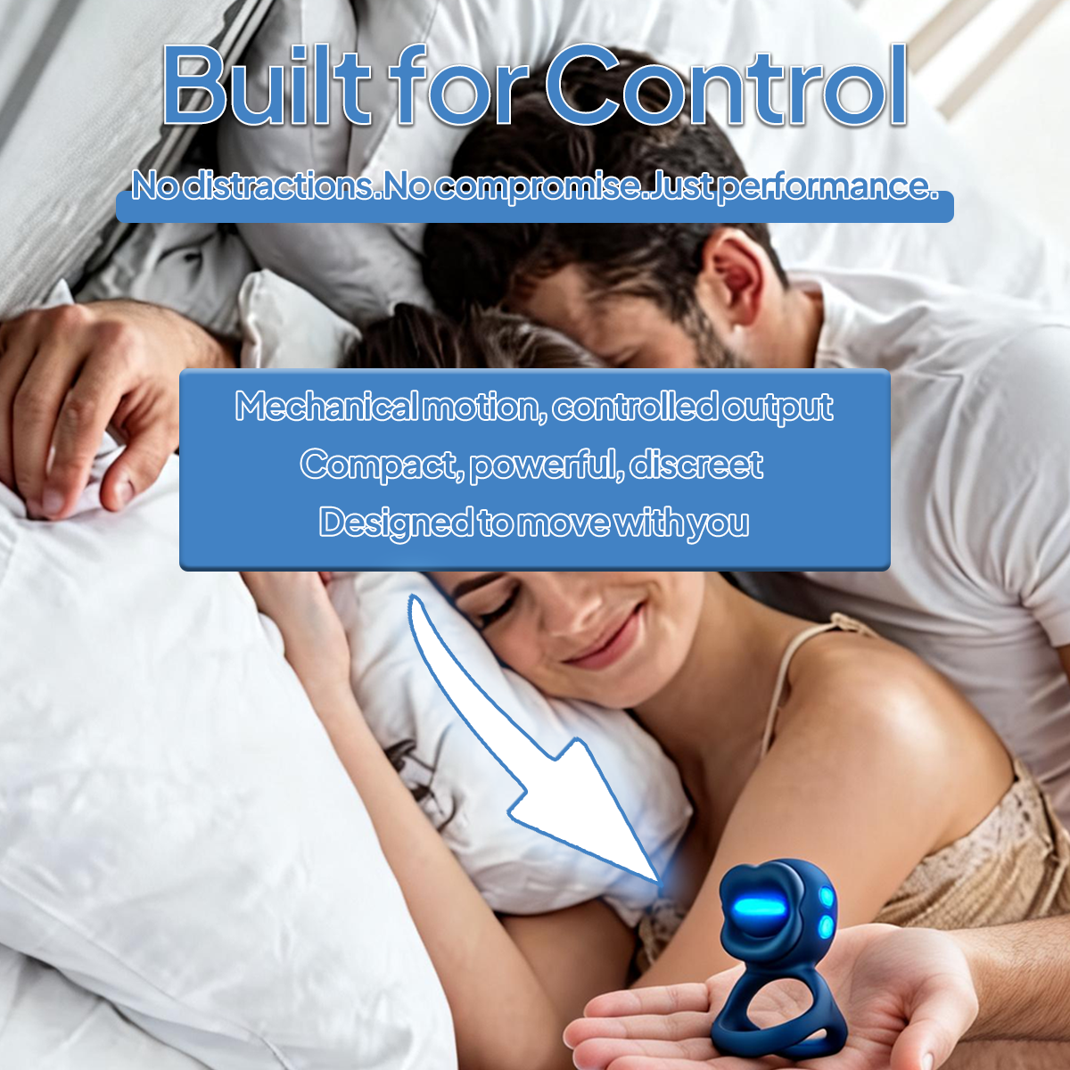 Aiersha Orbit Core: Twisting Prostate Massager & Secure-Fit Penis Ring