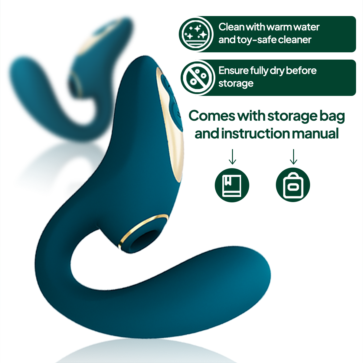 Aiersha Enchanted Moss Massager: Dual Pleasure & Deep Magic