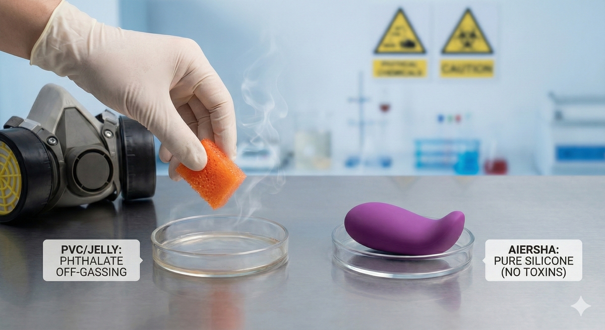 Primer plano de producto Aiersha de silicona premium