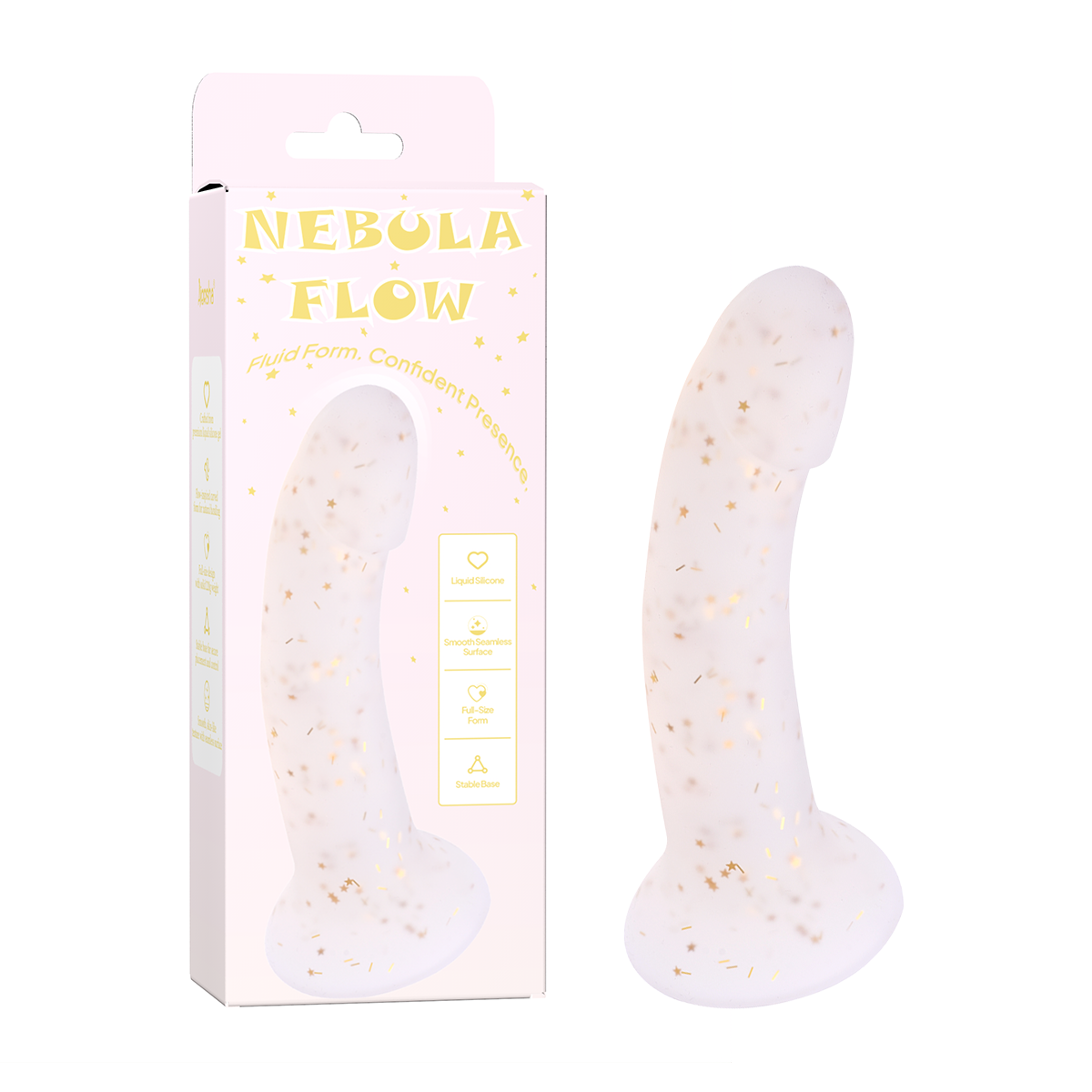 Aiersha Nebula Flow: Full-Size Fluid Liquid Silicone Dildo