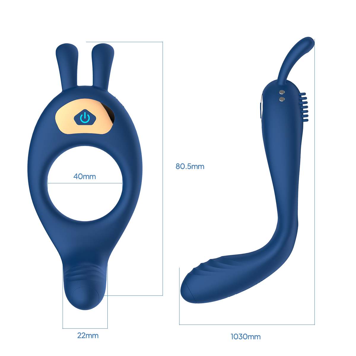 Aiersha Axis Link: App-Controlled Dual-Vibration Locking Ring