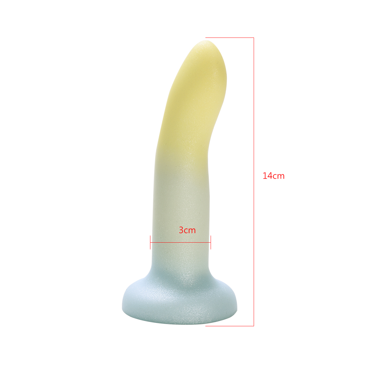Aiersha Aether Curve: Light Form Curved Liquid Silicone Dildo