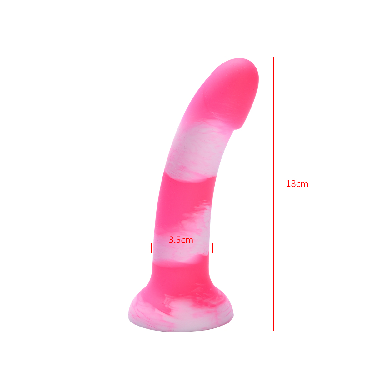 Aiersha Lumen Wave: Full-Size Curved Liquid Silicone Dildo