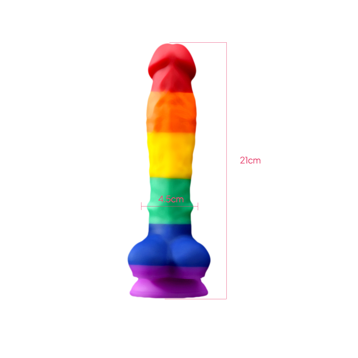 Aiersha Chroma Line: Full-Size Liquid Silicone Dildo – Pure Color & Defined Power