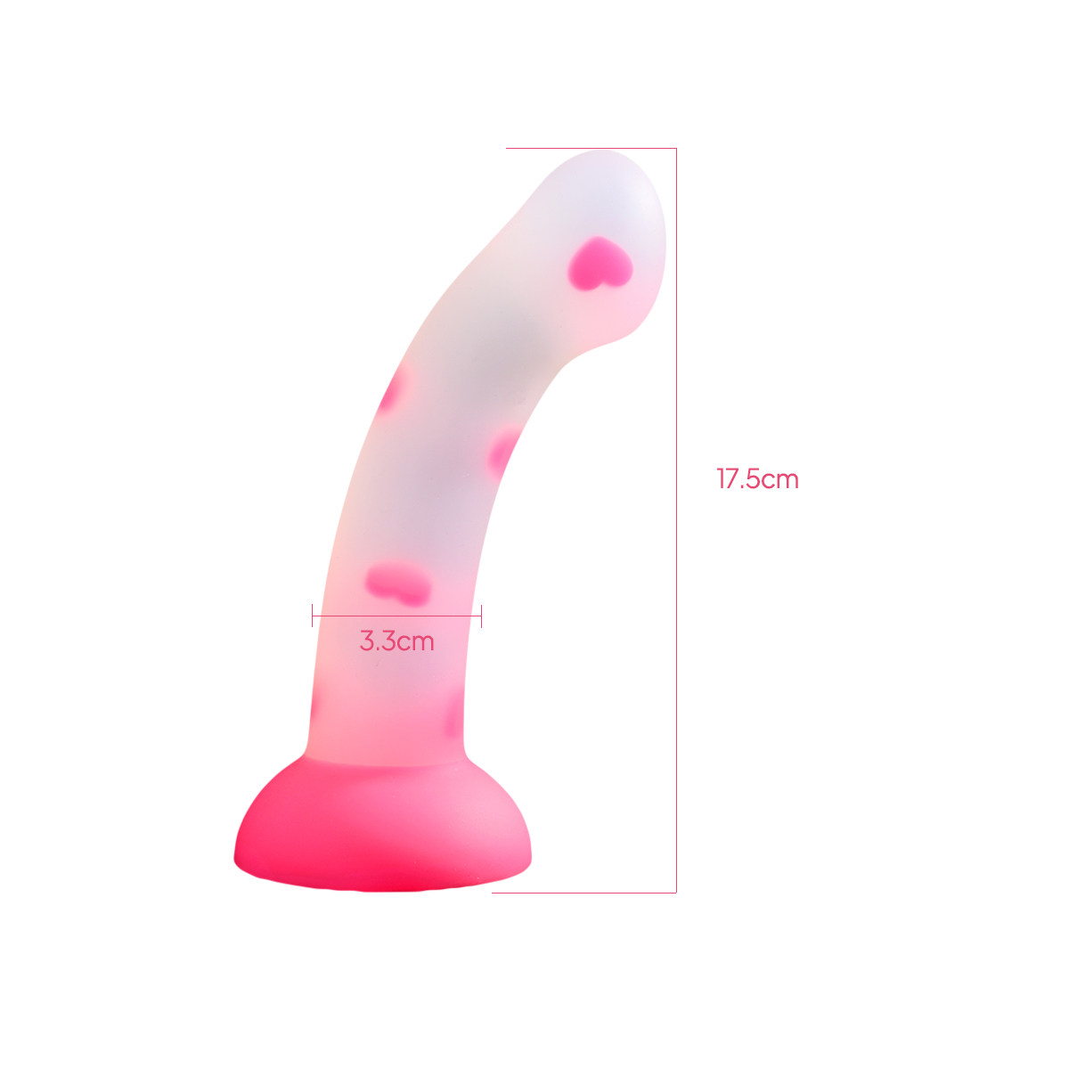 Aiersha Halo Arc: Medium Full-Size Curved Liquid Silicone Dildo