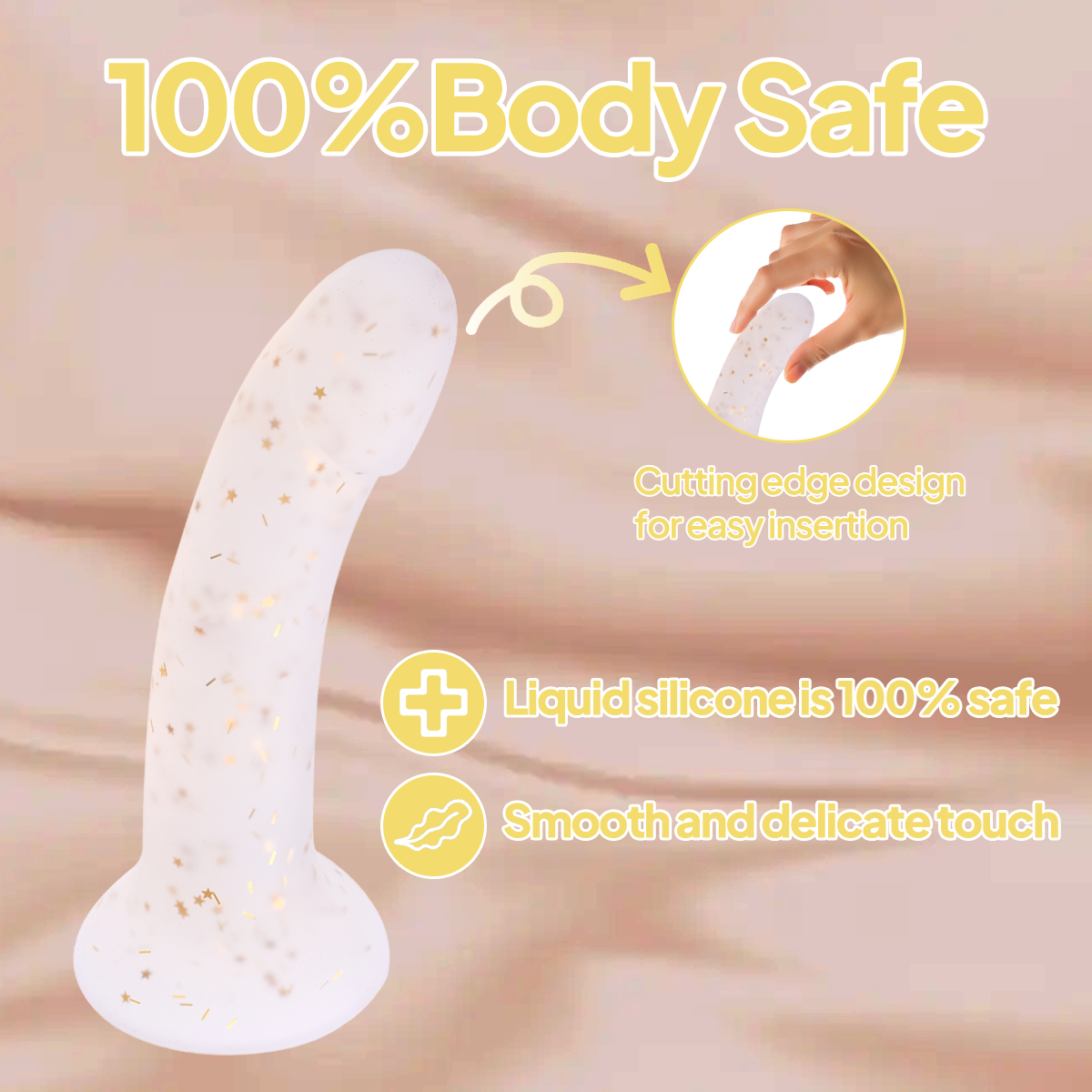 Aiersha Nebula Flow: Full-Size Fluid Liquid Silicone Dildo