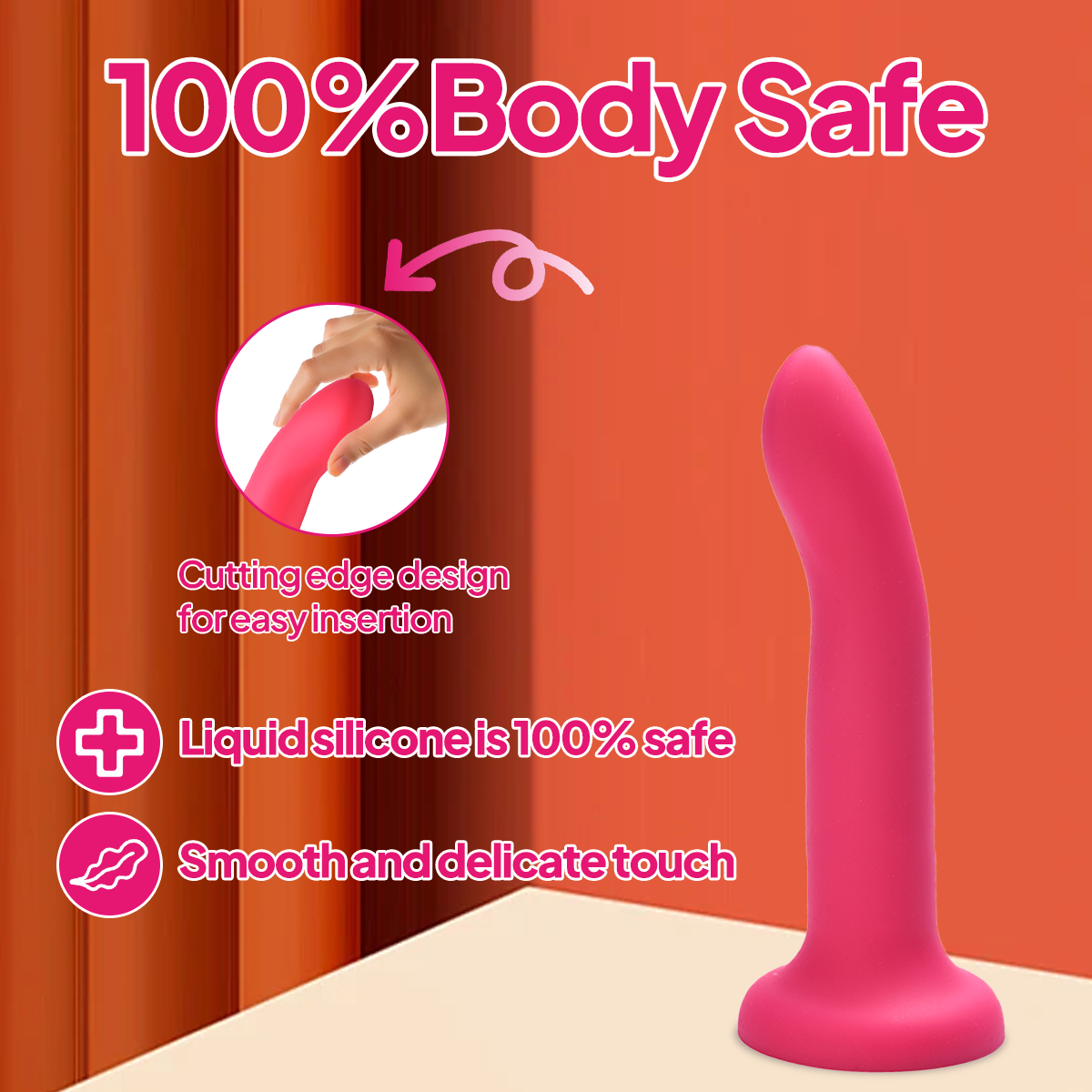 Aiersha Nova Blend: Full-Size Color-Fusion Liquid Silicone Dildo