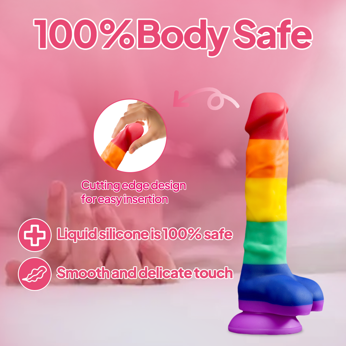 Aiersha Chroma Line: Full-Size Liquid Silicone Dildo – Pure Color & Defined Power