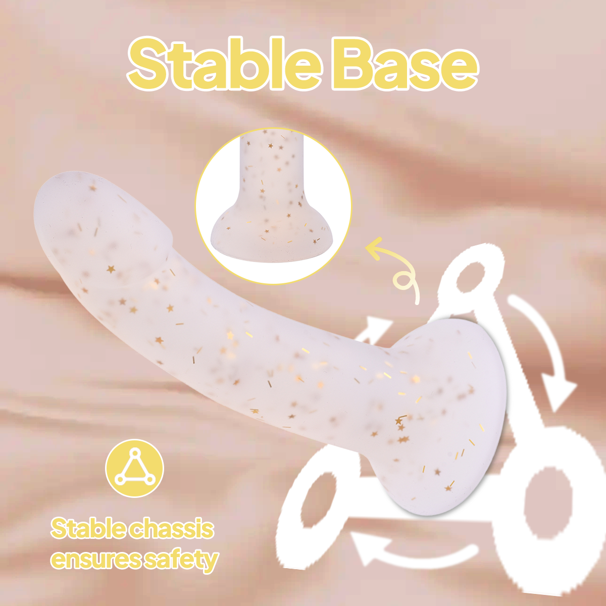 Aiersha Nebula Flow: Full-Size Fluid Liquid Silicone Dildo