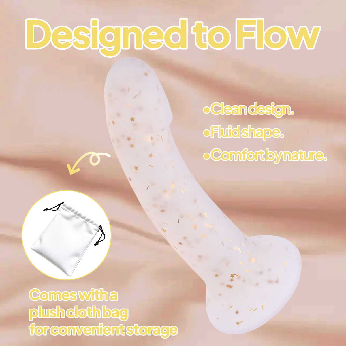 Aiersha Nebula Flow: Full-Size Fluid Liquid Silicone Dildo