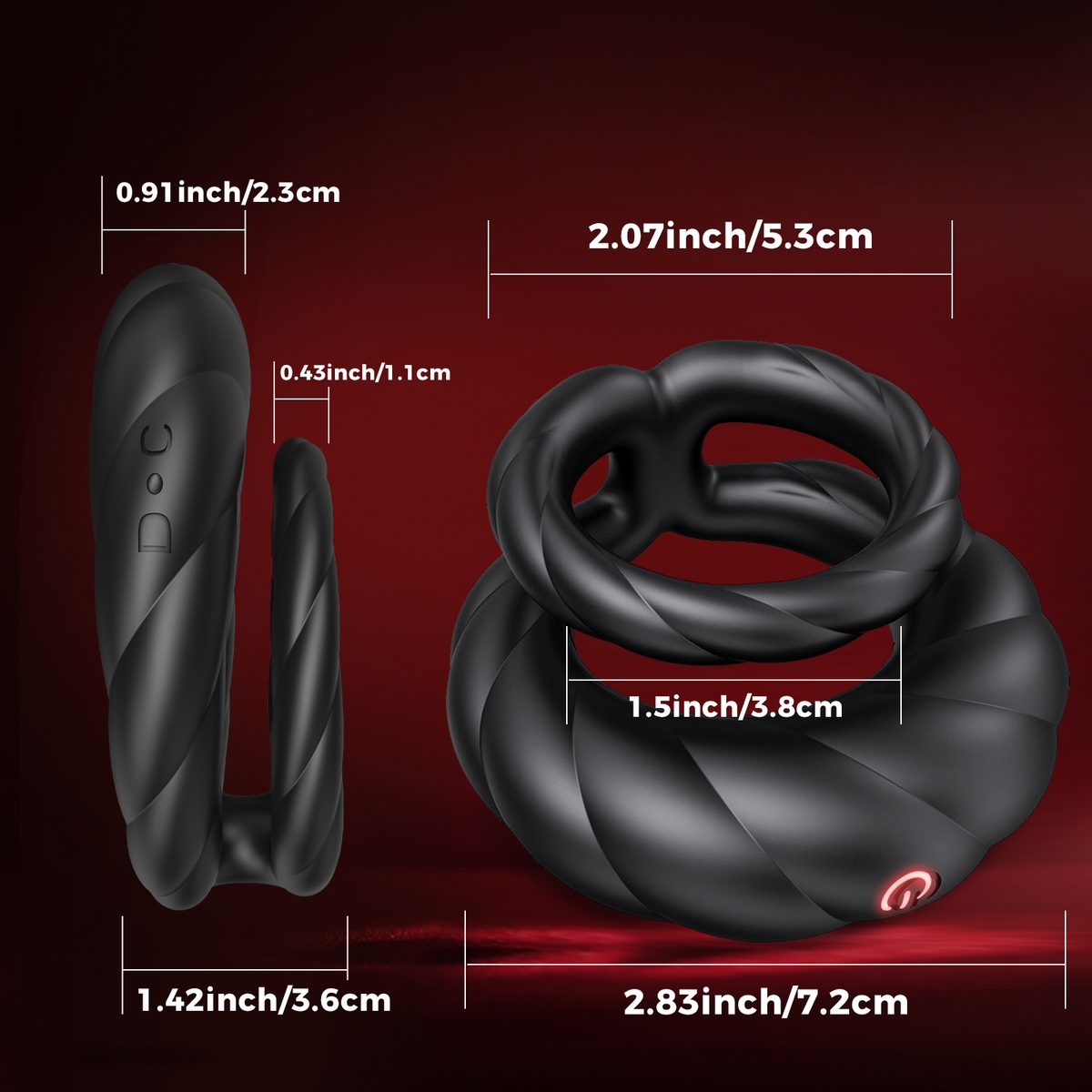 Aiersha Cyber Nexus Ring: Male Multifunction Sperm Locking Ring