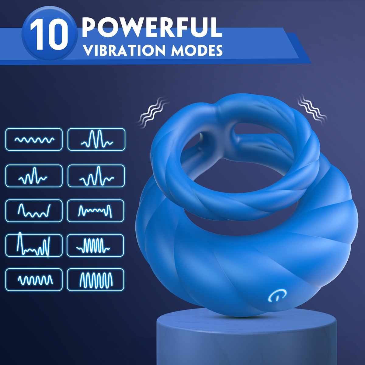 Aiersha Cyber Nexus Ring: Male Multifunctional Sperm Locking Ring