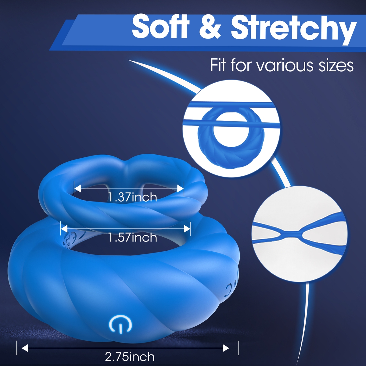 Aiersha Cyber Nexus Ring: Male Multifunctional Sperm Locking Ring