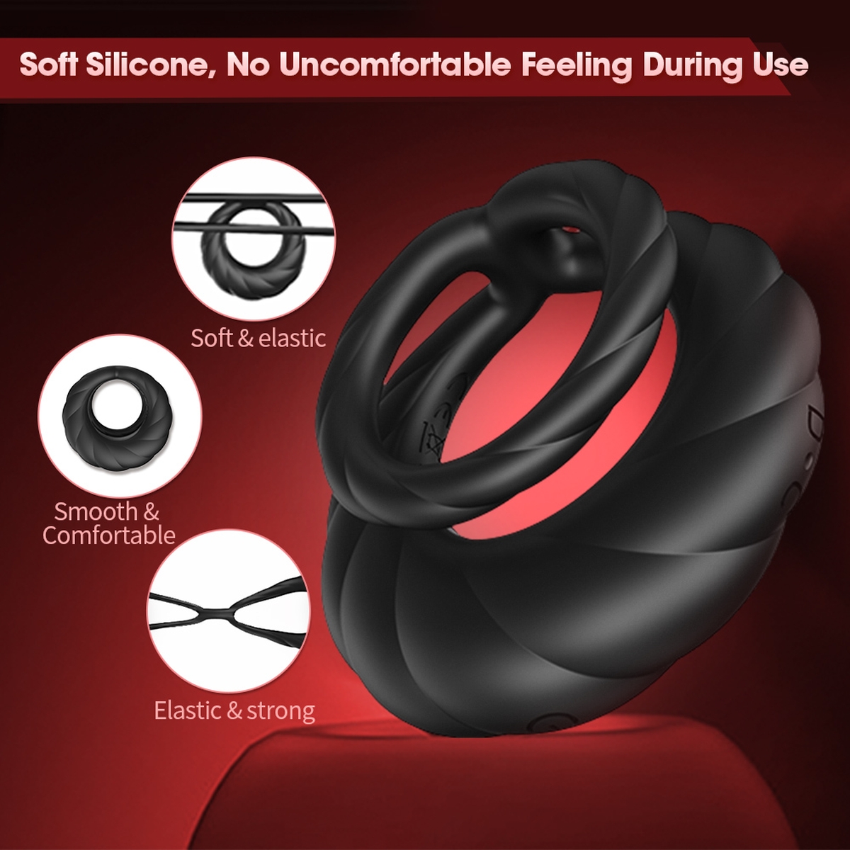 Aiersha Cyber Nexus Ring: Male Multifunction Sperm Locking Ring