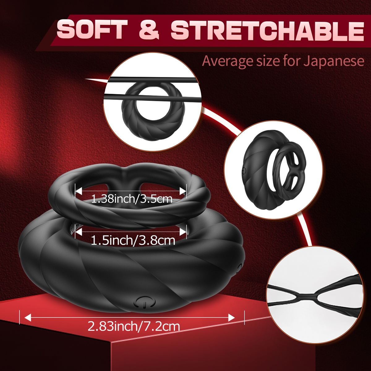 Aiersha Cyber Nexus Ring: Male Multifunction Sperm Locking Ring