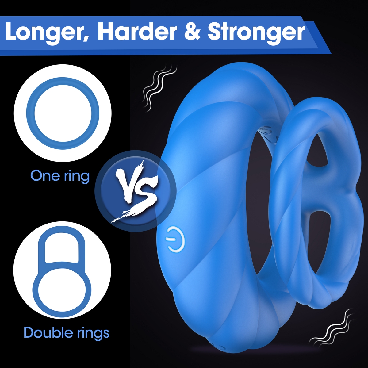 Aiersha Cyber Nexus Ring: Male Multifunctional Sperm Locking Ring