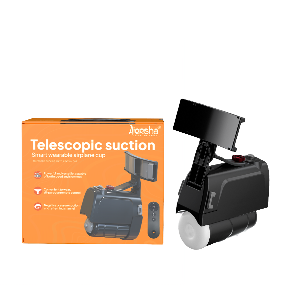 Aiersha AI Smart Male Masturbator: Interactive Telescopic & Suction Wearable Cup