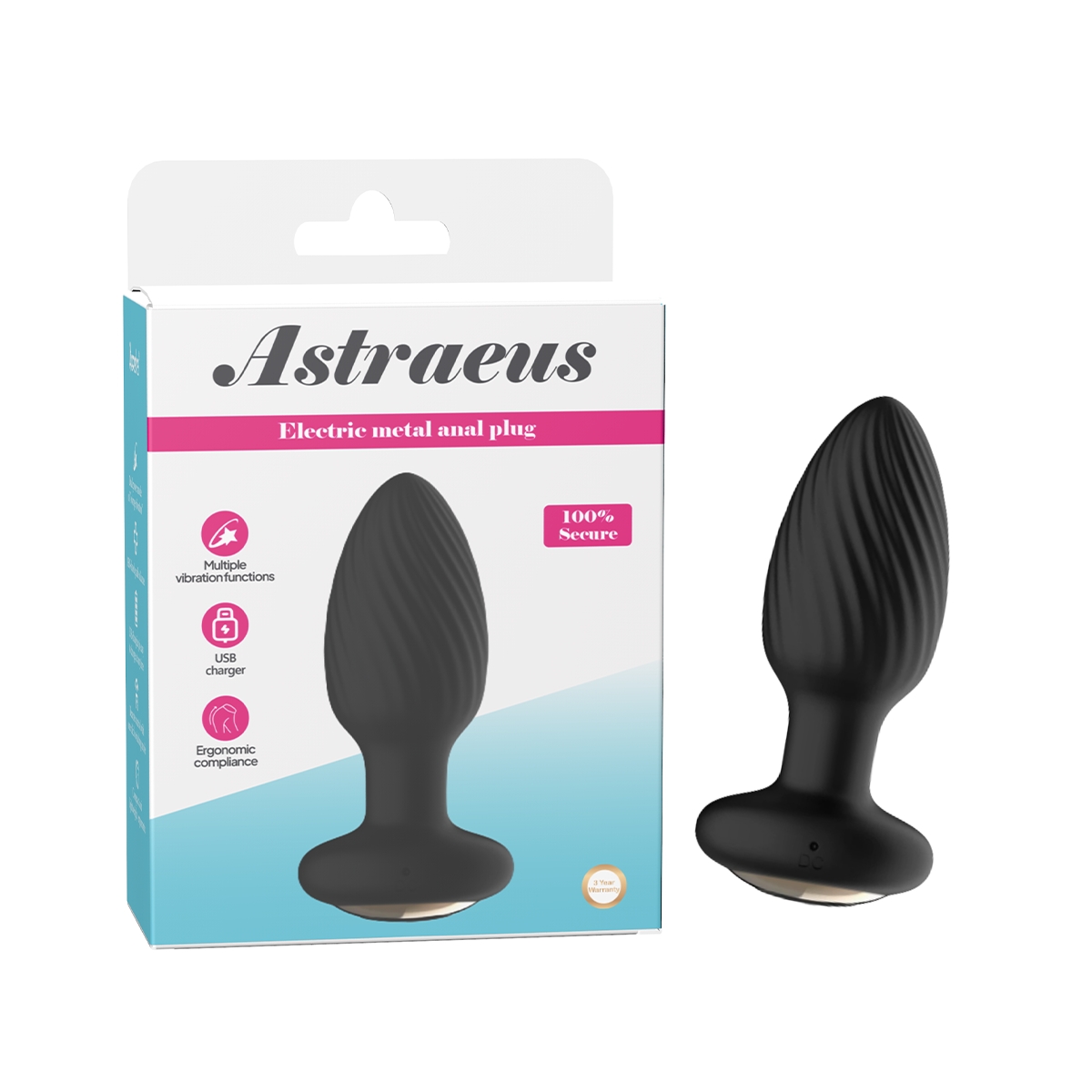 plug anal electrico Thunderbolt Electric Shock Remote Anal Plug – cellmatecage