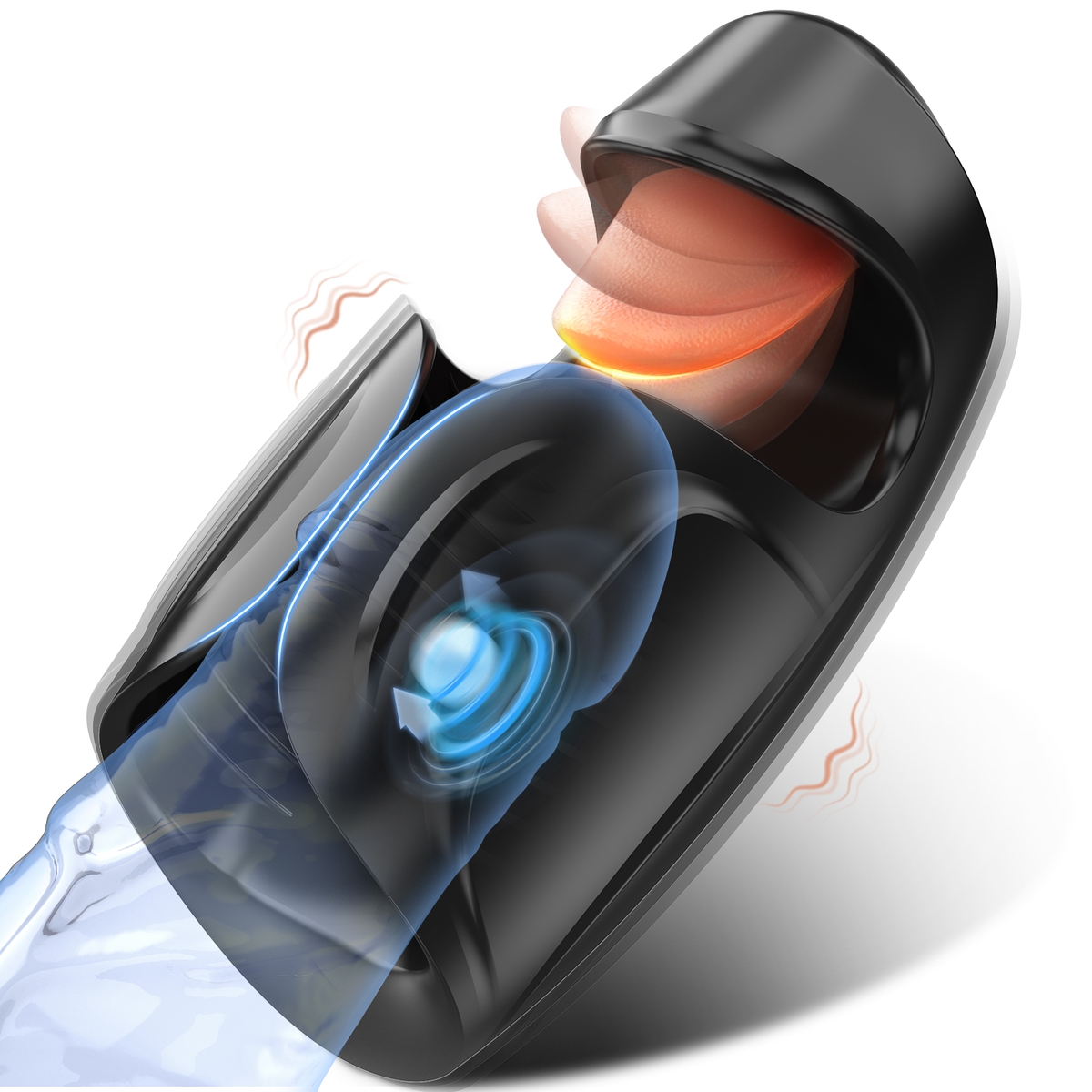 Aiersha SleekBliss Male Masturbator: Male Sex Massage Training Device