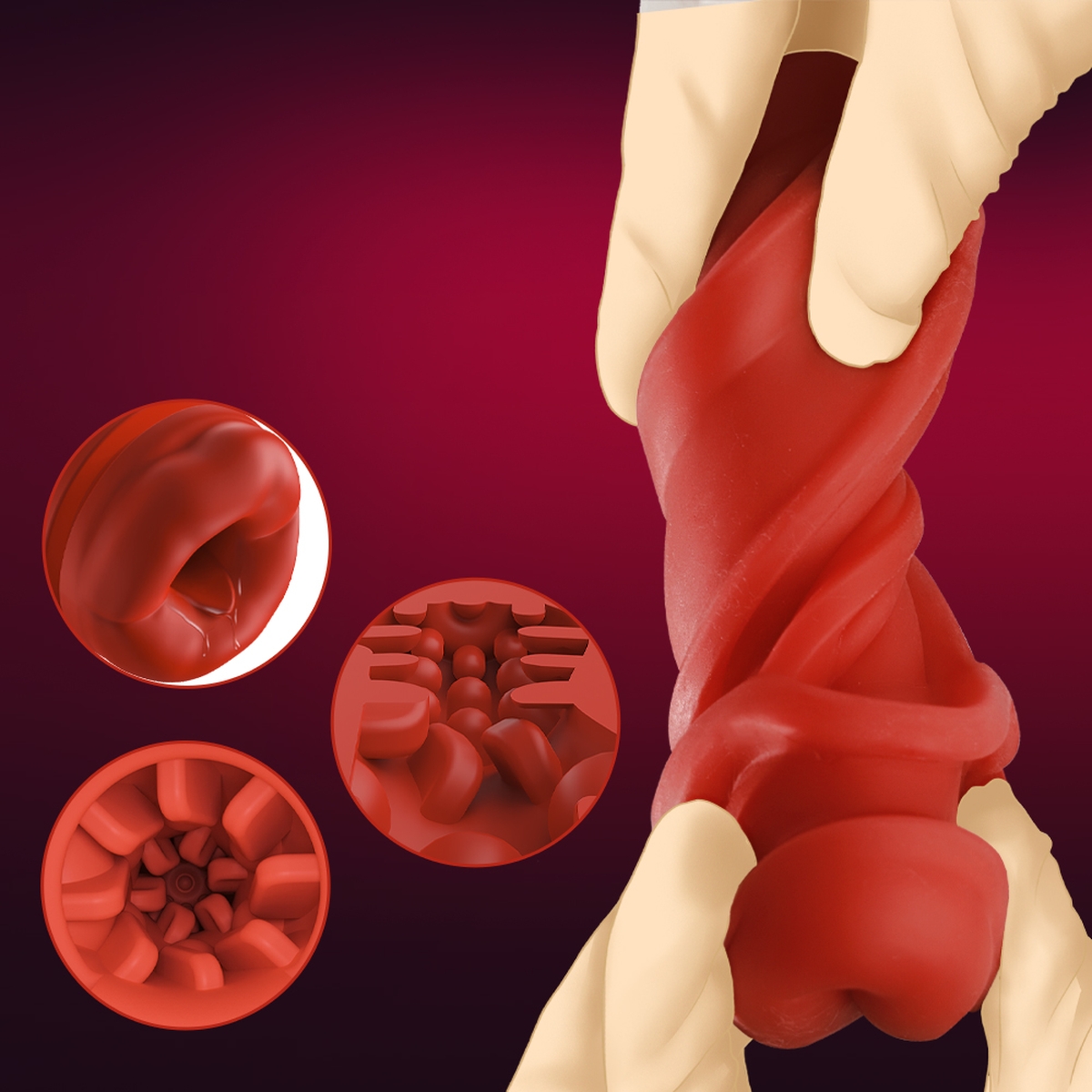 Aiersha Digital Lip Sync Male Masturbator: Fantasy Kiss Private Cabin