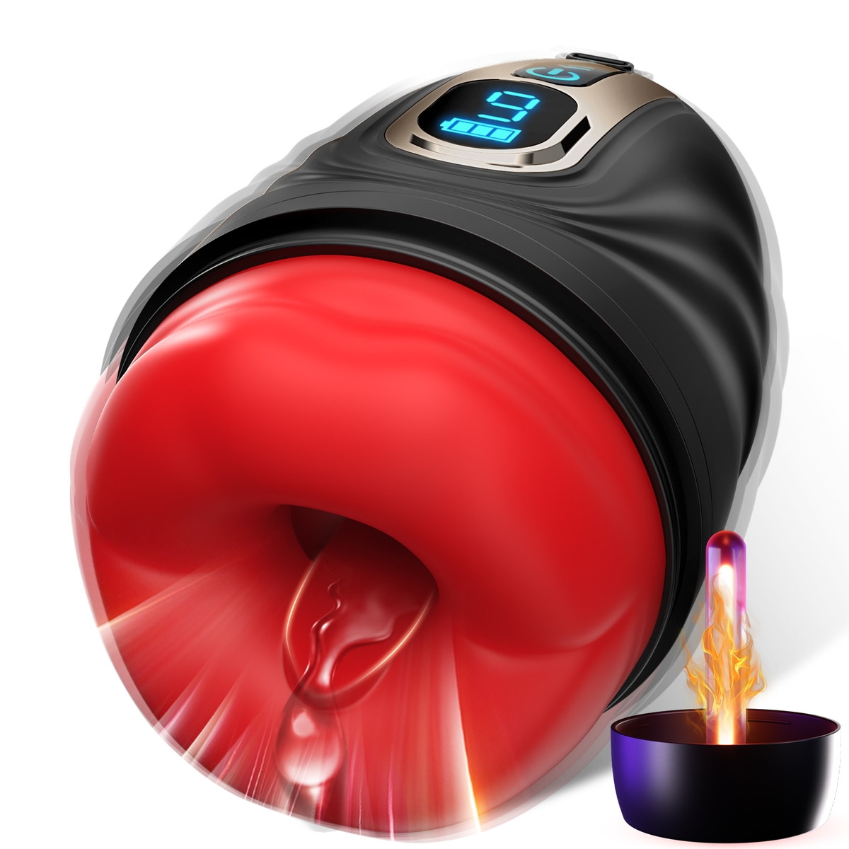 Aiersha Digital Lip Sync Masturbador Masculino: Fantasy Kiss Private Cabin