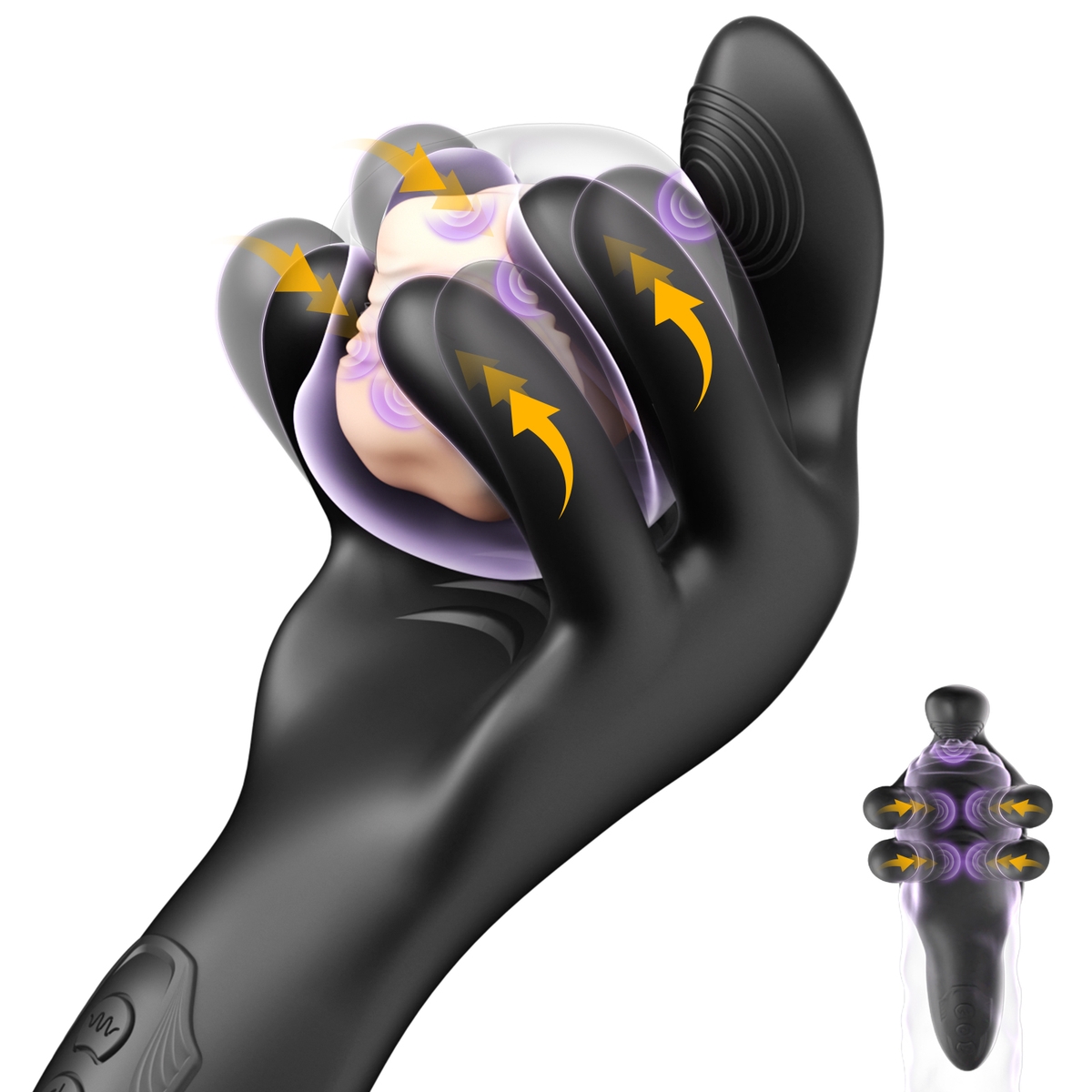 Aiersha Onyx Nexus Male Masturbator: Dual Frequency Intimate Ring