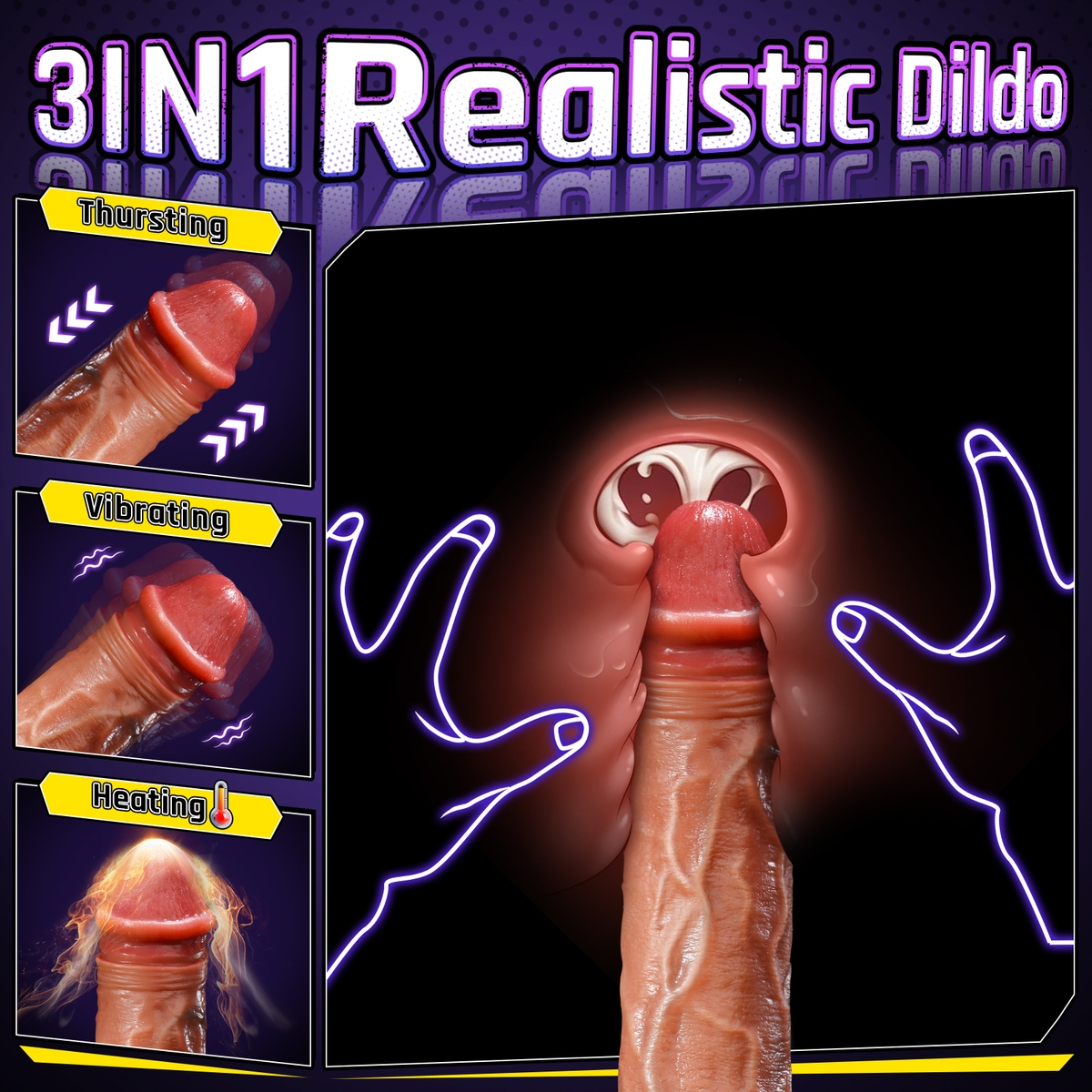 Aiersha Prime Rush Dildo: Thermal Resonance Column