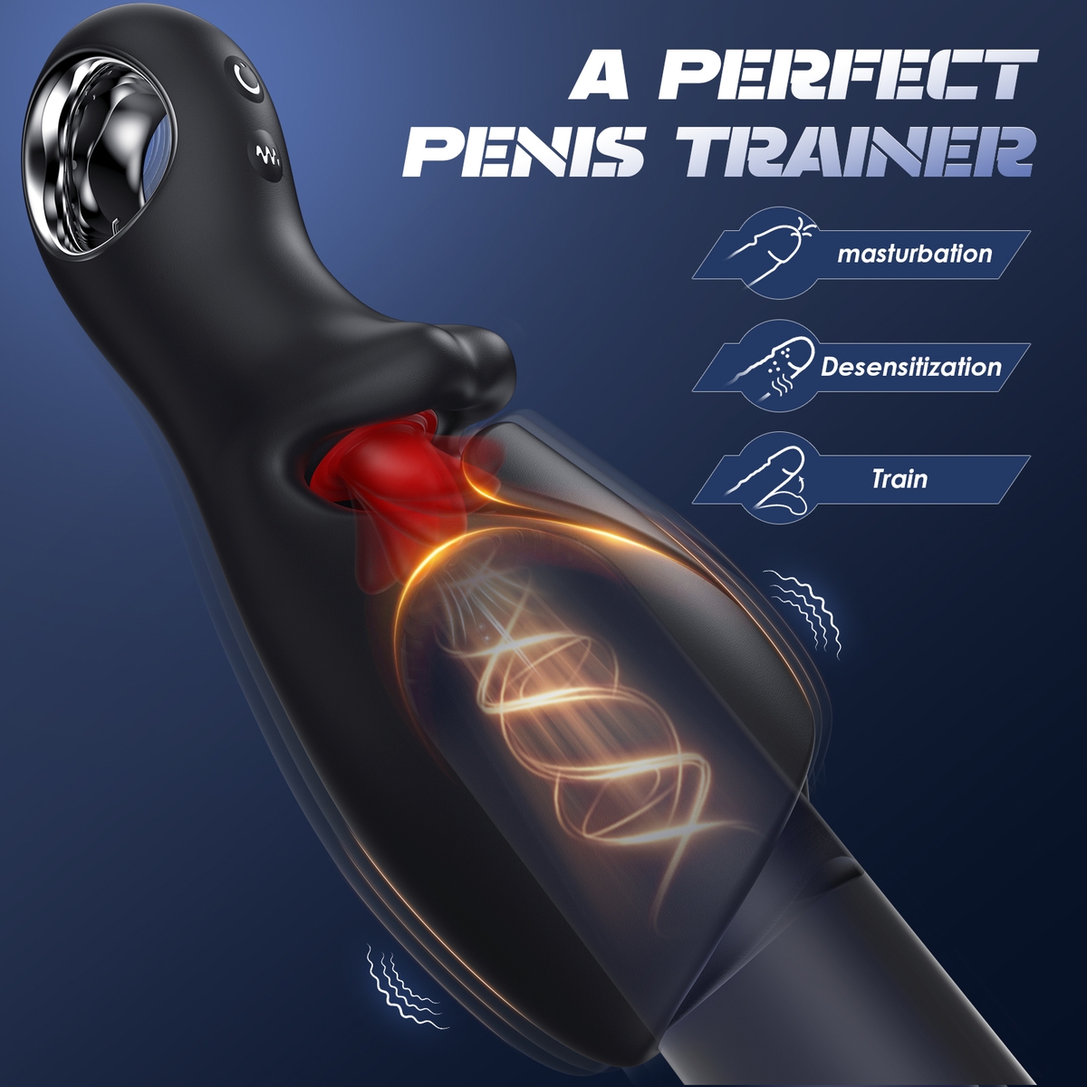 Aiersha Vibe Nimbus Male Masturbator: Male Sex Massage Training Device