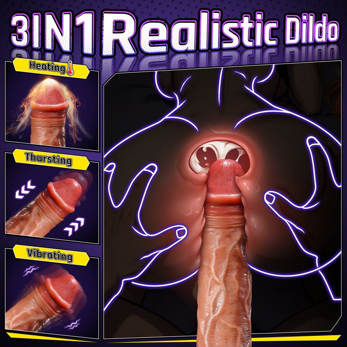 Aiersha Prime Rush Dildo: Thermal Resonance Column