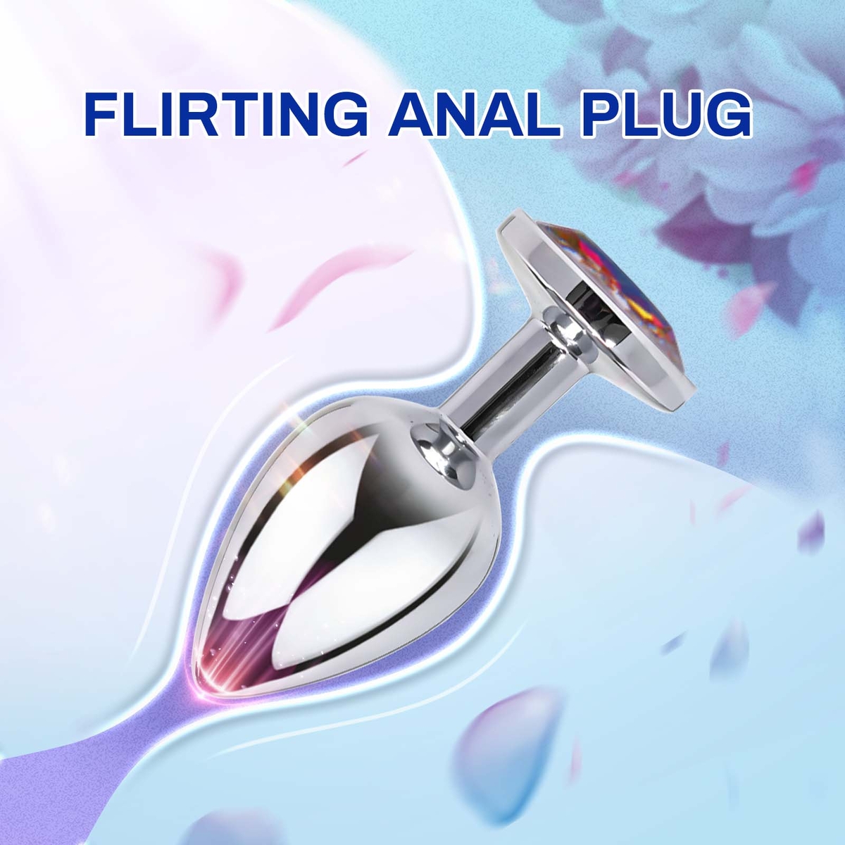 Aiersha Cristal Spire: Metal Anal Plug Three-Piece Set