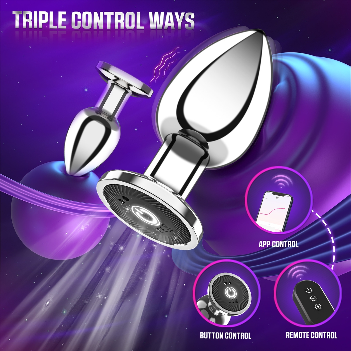 Aiersha Metal Glide: Electric Metal Anal Toy