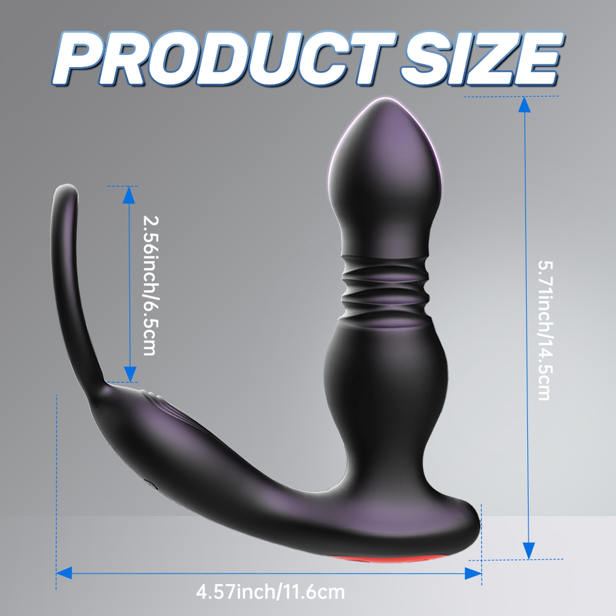 Aiersha Orbit Core: Twisting Prostate Massager & Secure-Fit Penis Ring