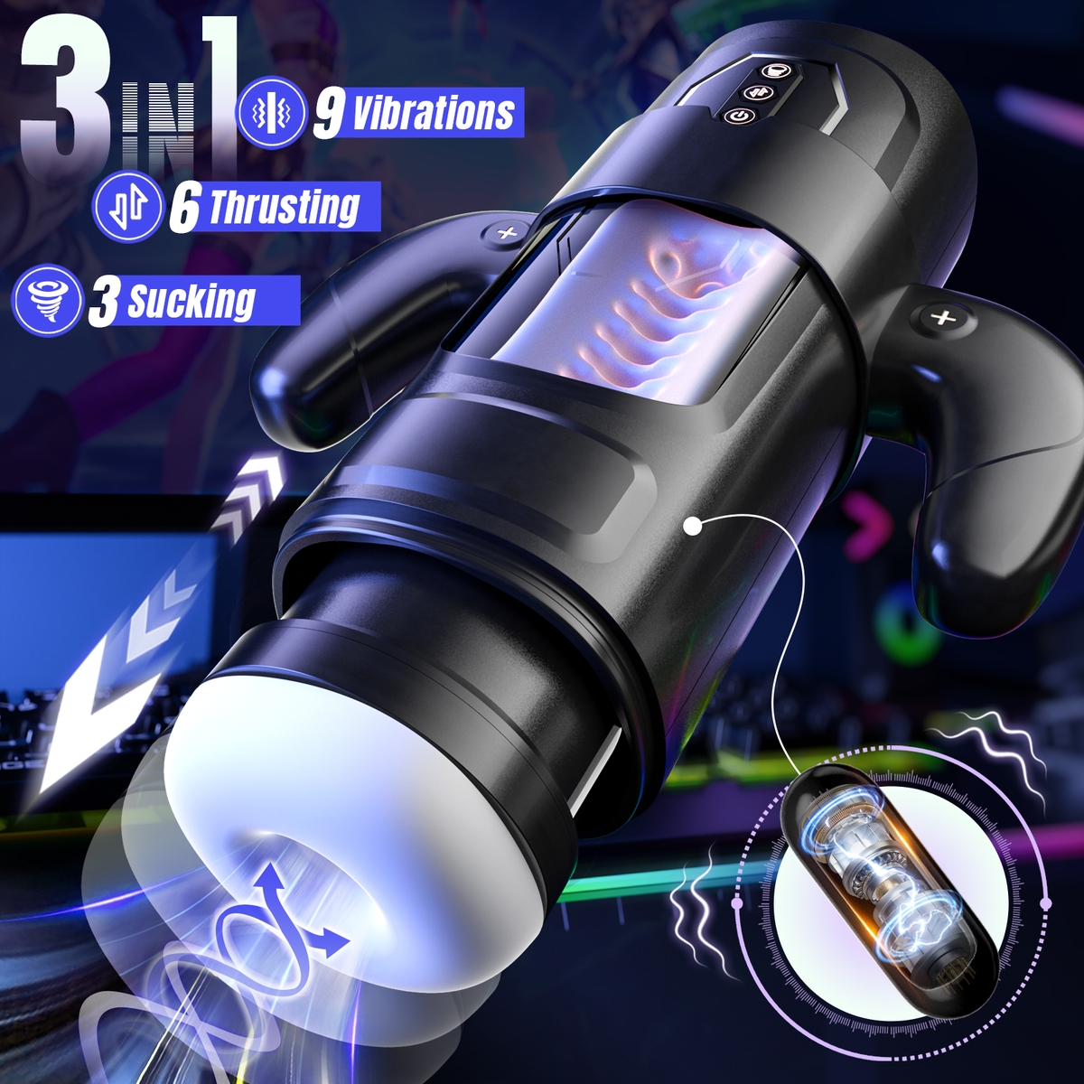 Aiersha Star Racing Masturbator: Triple Phantom Engine Cabin