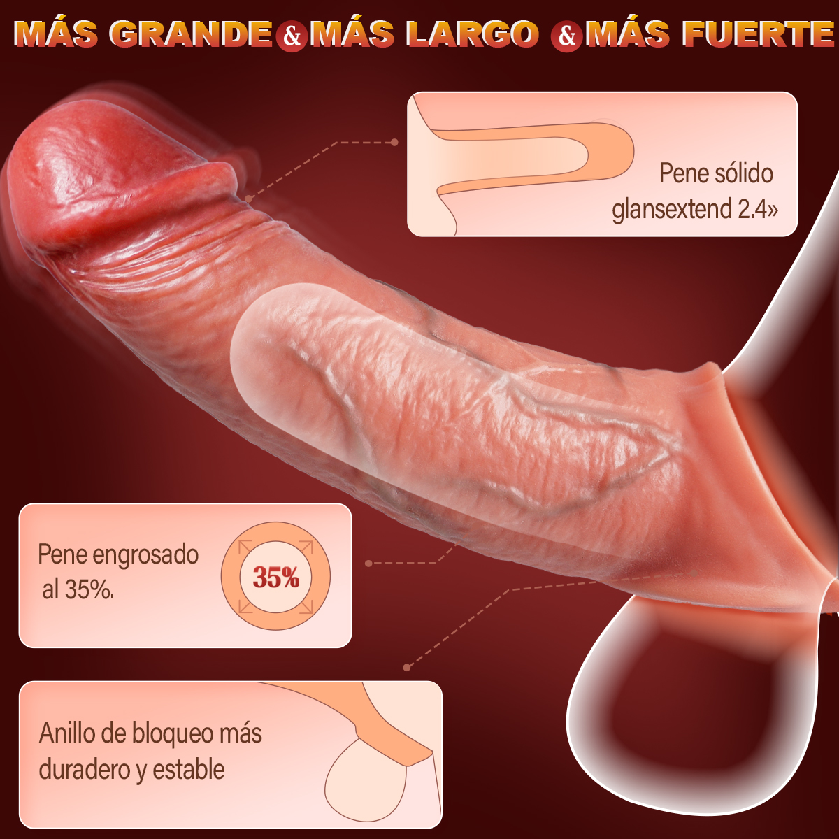 Aiersha Slim Vibe: Vibrating Penis Sleeve for Enhanced Girth & Sensation