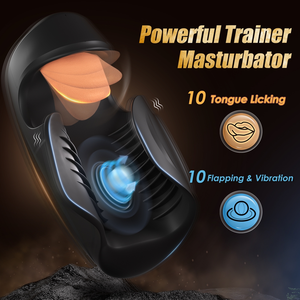 Aiersha SleekBliss Male Masturbator: Male Sex Massage Training Device