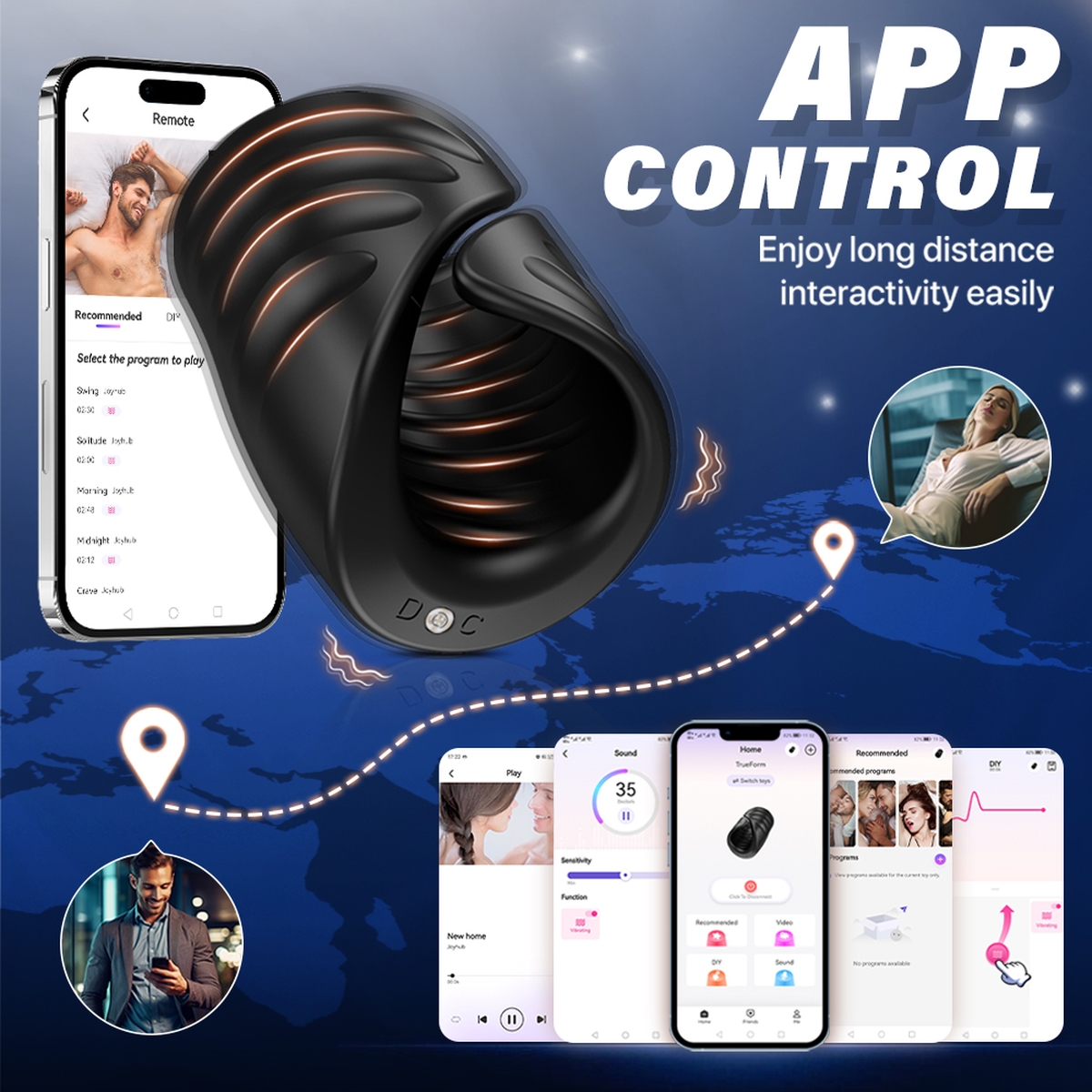 Aiersha Digital Lip Sync Male Masturbator: Fantasy Kiss Private Cabin