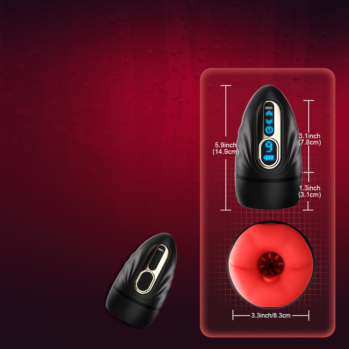 Aiersha Digital Lip Sync Male Masturbator: Fantasy Kiss Private Cabin