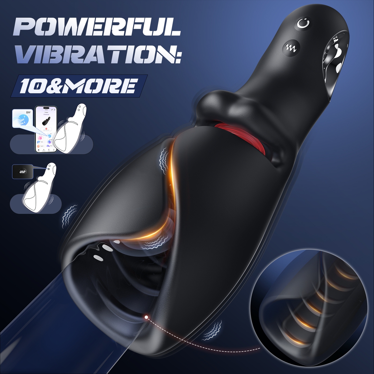 Aiersha Vibe Nimbus Male Masturbator: Male Sex Massage Training Device