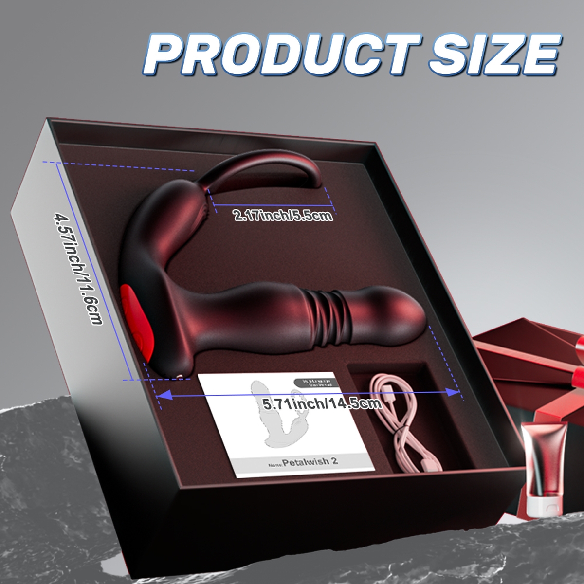 Aiersha Orbit Core: Twisting Prostate Massager & Secure-Fit Penis Ring