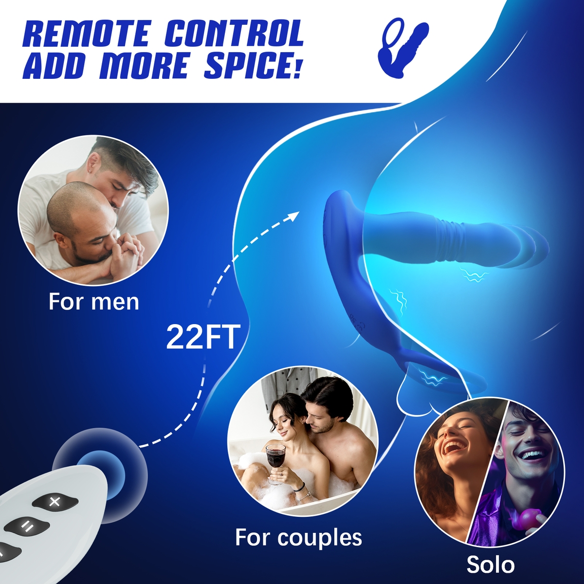 Aiersha Pulse Orbit Blau: Multifunktionales Prostatamassagegerät