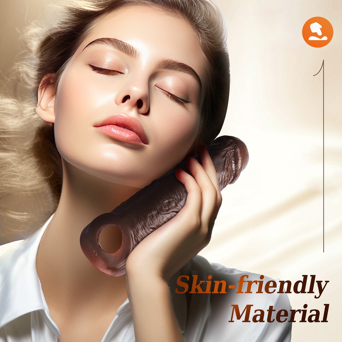 Aiersha Slim Vibe: Vibrating Penis Sleeve for Enhanced Girth & Sensation (Brown)