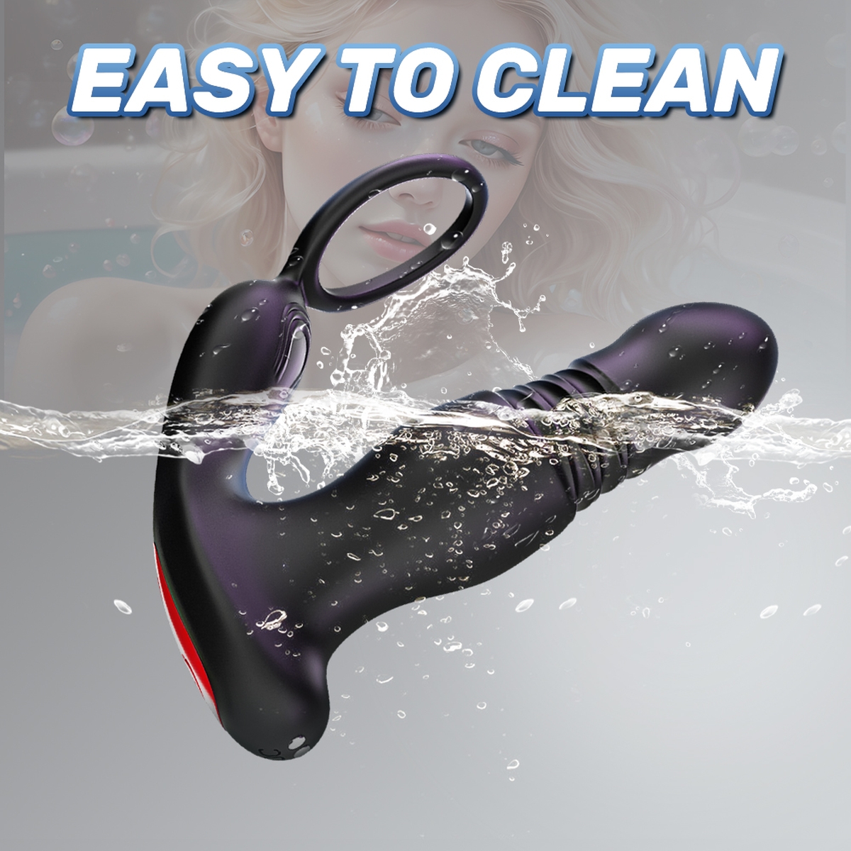 Aiersha Orbit Core: Twisting Prostate Massager & Secure-Fit Penis Ring